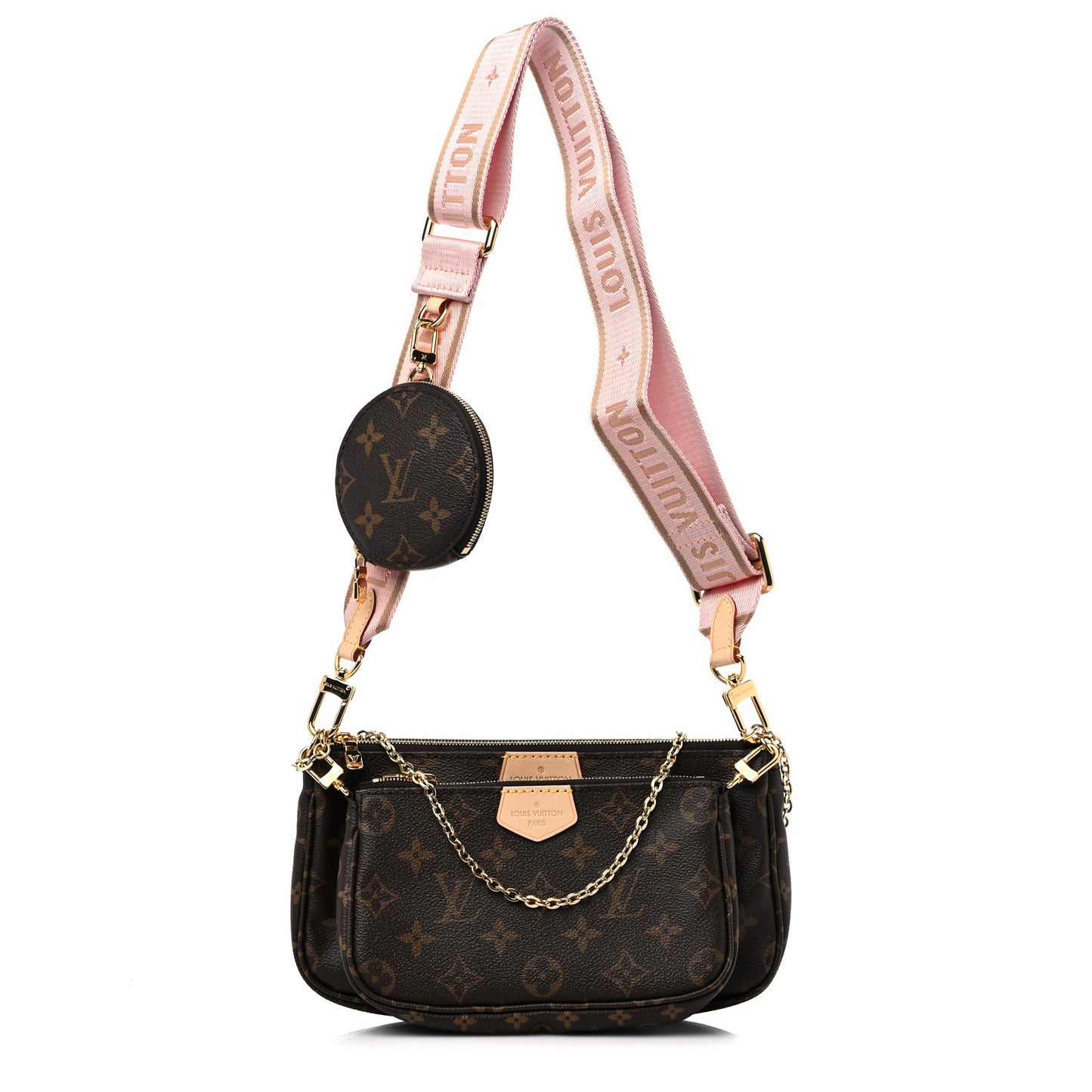 Monogram Multi Pochette Accessories Rose Clair