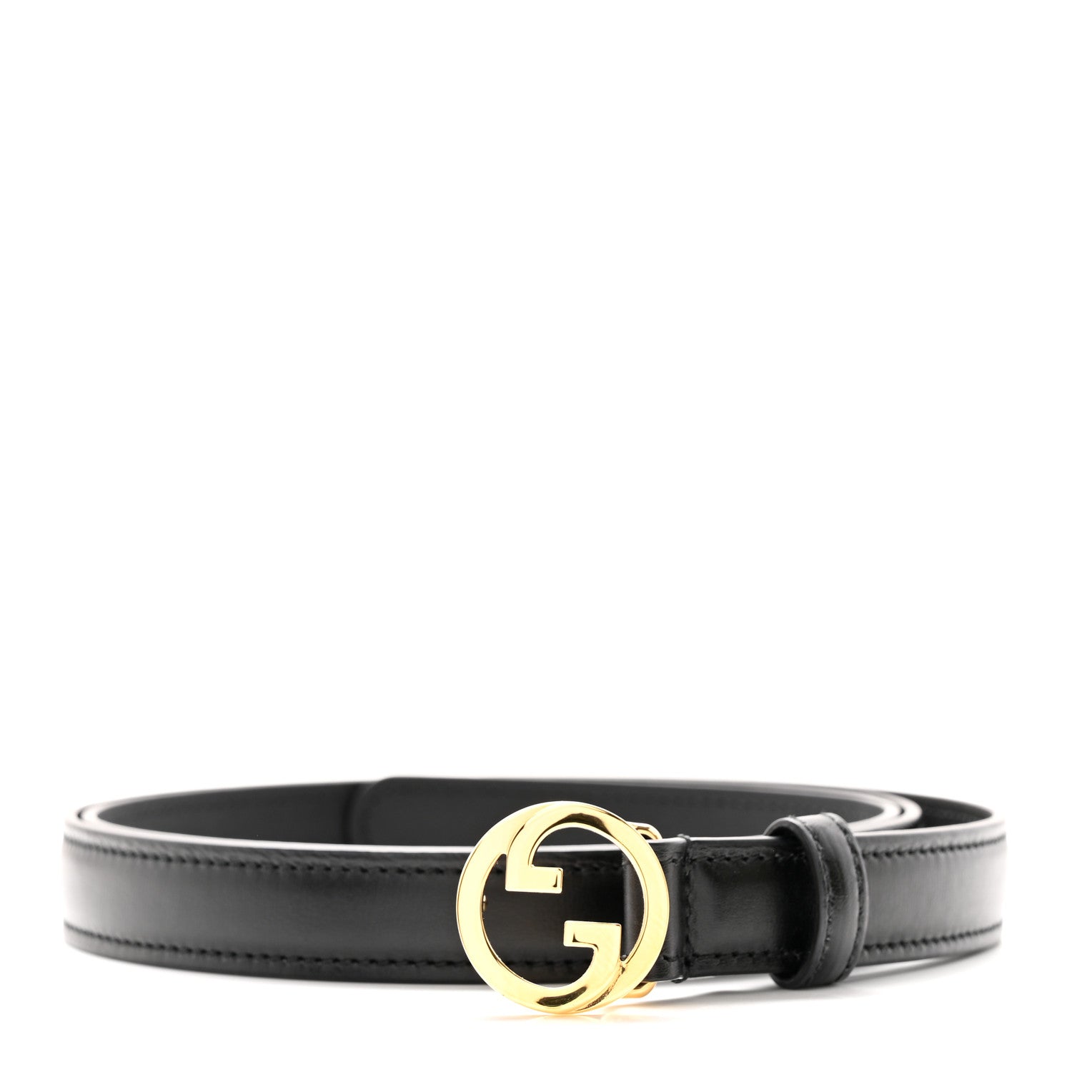 Gucci Calfskin GG Blondie Thin Belt 100 40 Black 1 of 5