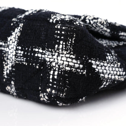 Chanel Tweed Quilted Medium Chanel 19 Flap Black White 9 of 10
