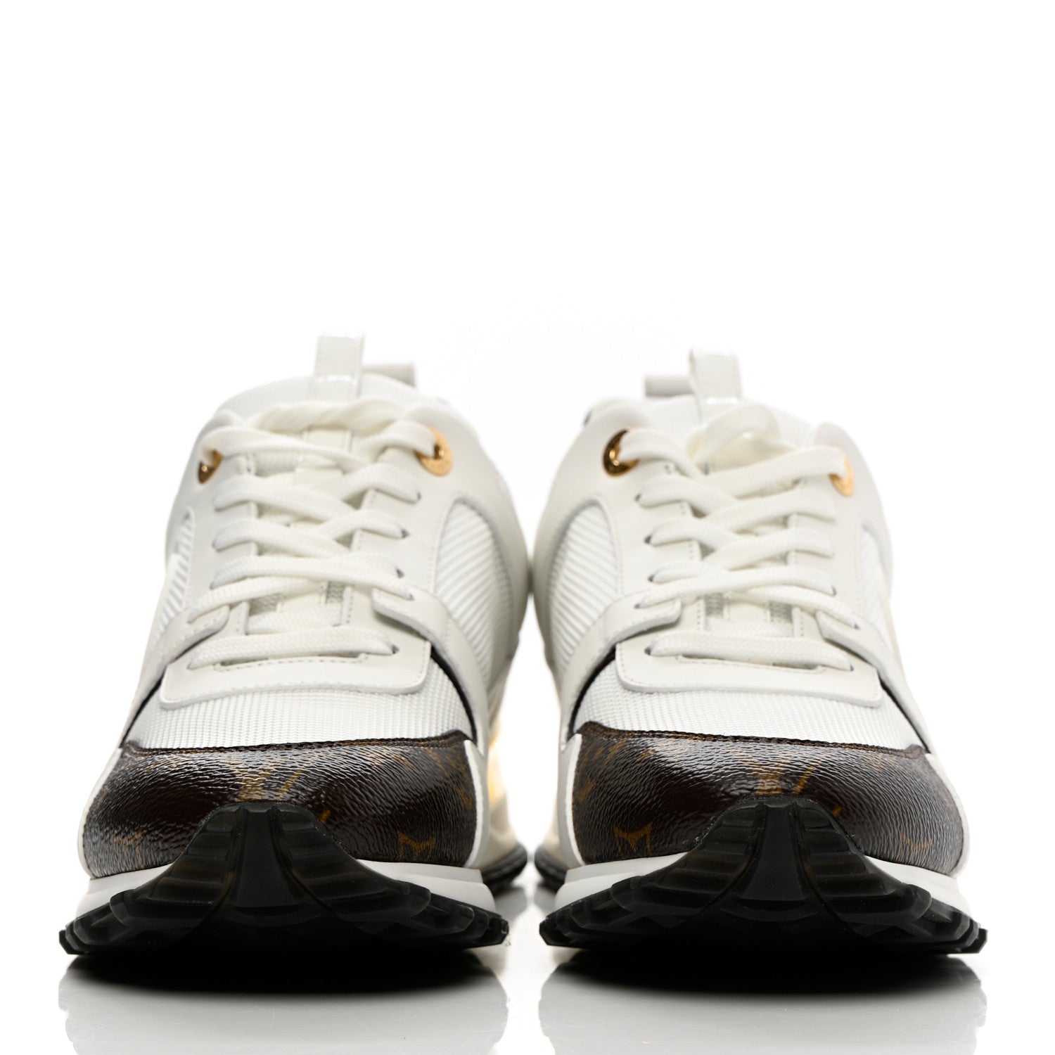 Louis Vuitton Calfskin Monogram Run Away Sneakers 39.5 White 2 of 10