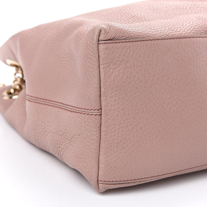 Gucci Pebbled Calfskin Medium Soho Chain Shoulder Bag Dark Cipria 9 of 12