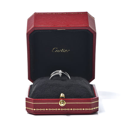 Cartier 18K White Gold Diamond Juste Un Clou Ring 53 6.25 5 of 5