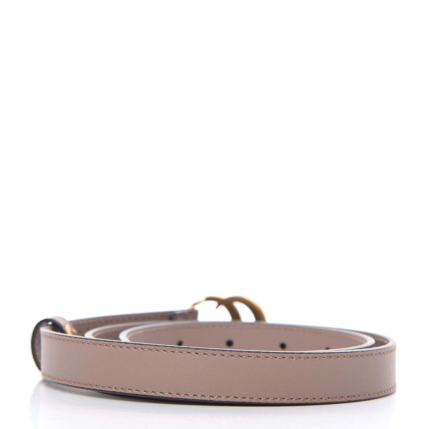Gucci Calfskin Double G 20mm Belt 80 32 Porcelain Rose 3 of 6
