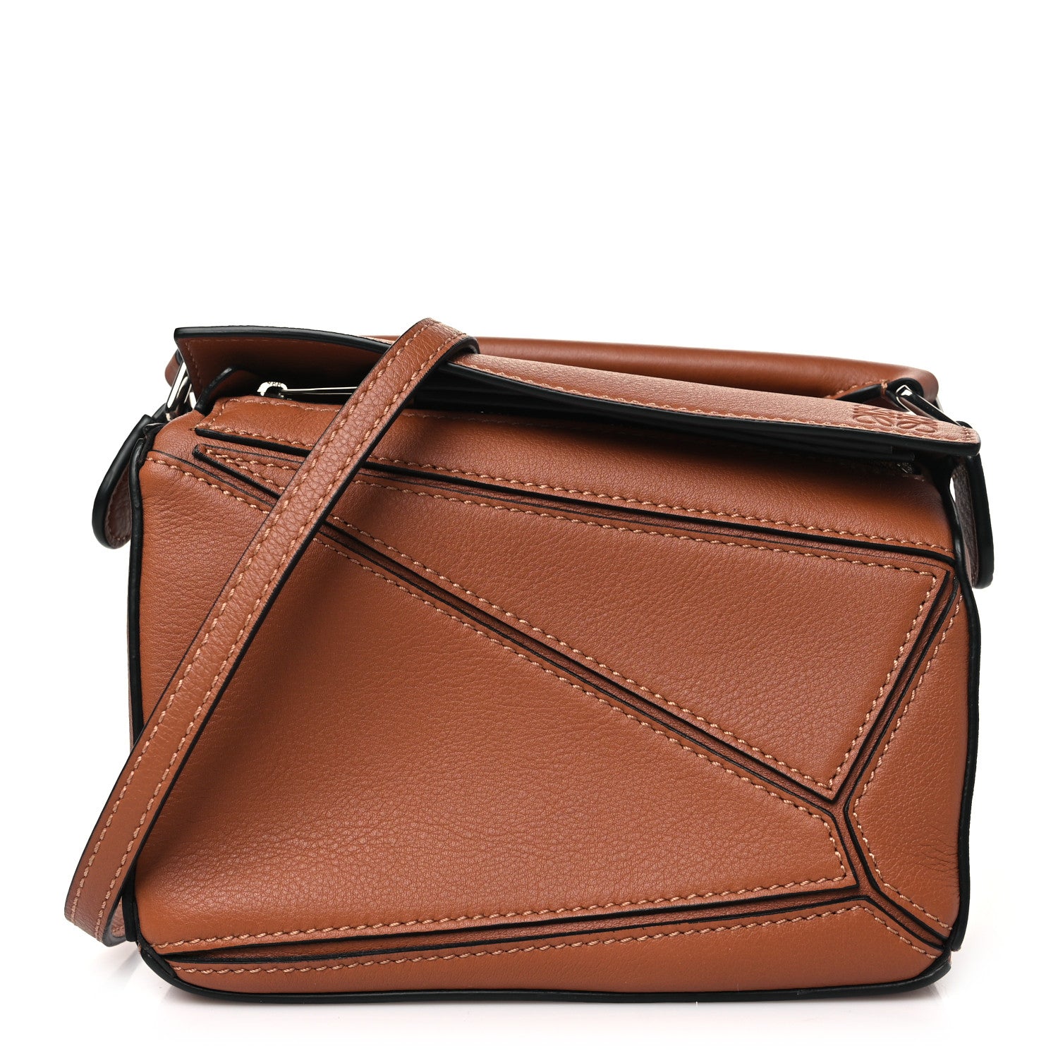 Loewe Calfskin Mini Puzzle Bag Tan 1 of 10
