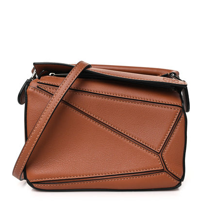 Loewe Calfskin Mini Puzzle Bag Tan 1 of 10