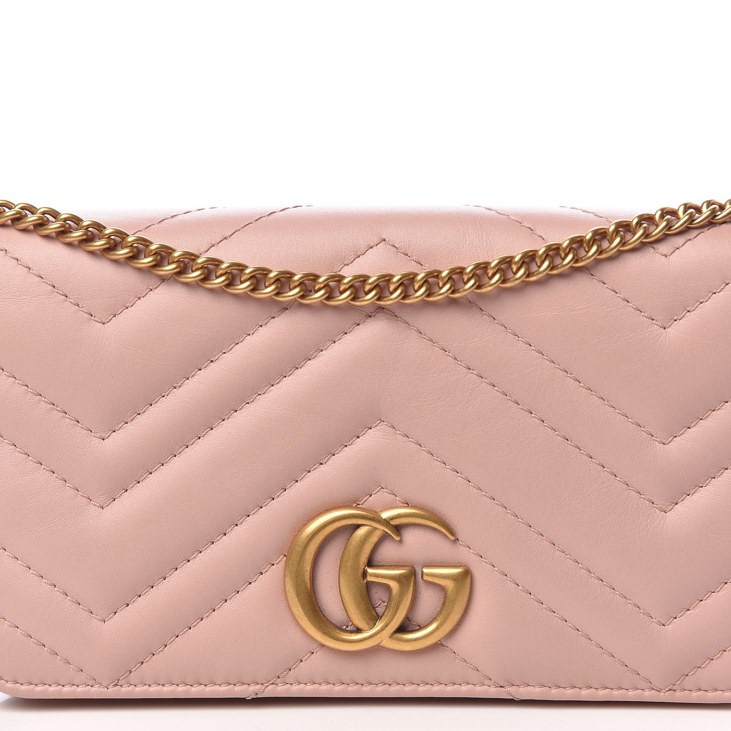 Gucci Calfskin Matelasse GG Marmont Mini Bag Perfect Pink 10 of 10