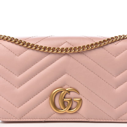 Gucci Calfskin Matelasse GG Marmont Mini Bag Perfect Pink 10 of 10