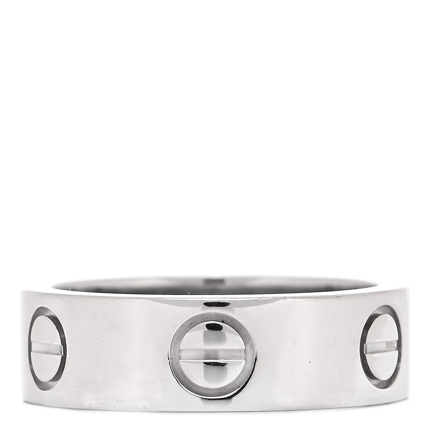 18K White Gold 5.5mm LOVE Ring 49 4.75