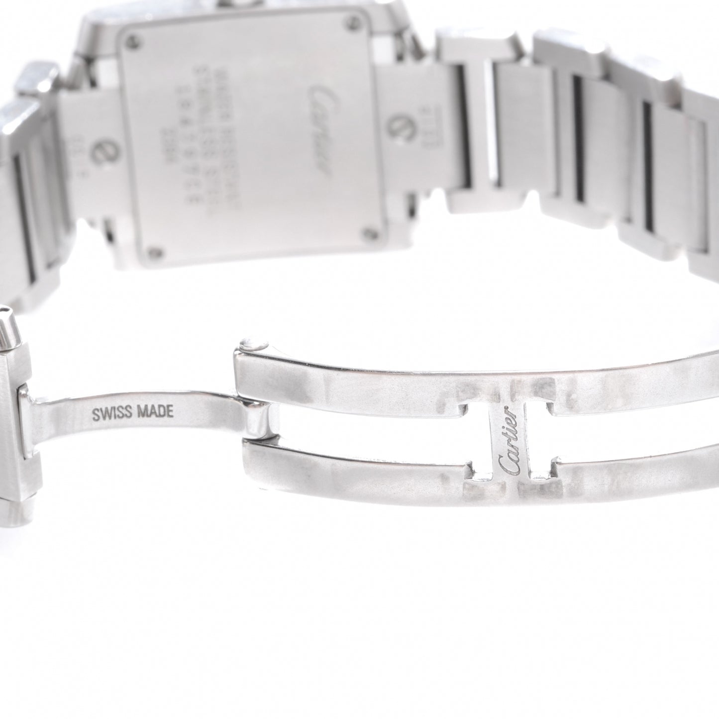 Stainless Steel 20mm Tank Francaise Quartz Watch