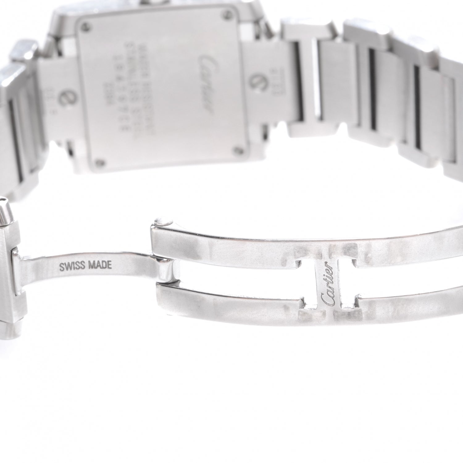 Cartier Stainless Steel 20mm Tank Francaise Quartz Watch 4 of 4