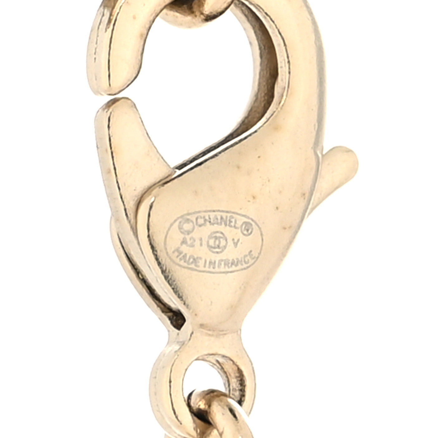 Chanel Crystal CC Multi Strand Chain Necklace Gold 5 of 5