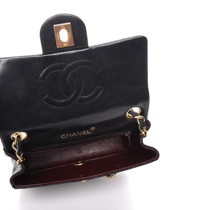Chanel Lambskin Quilted Mini Square Flap Black 5 of 8