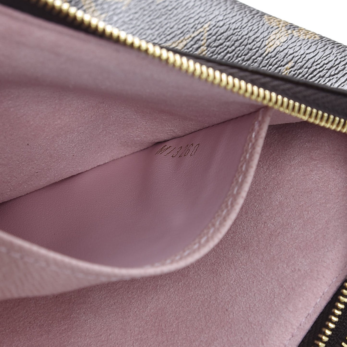 Monogram 2020 Christmas Animation Big Wheel Double Zip Pochette Rose Ballerine
