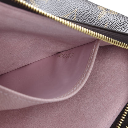 Louis Vuitton Monogram 2020 Christmas Animation Big Wheel Double Zip Pochette Rose Ballerine 7 of 10