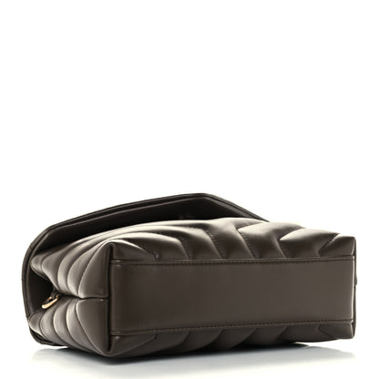 Saint Laurent Calfskin Y Quilted Monogram Toy Loulou Crossbody Bag Earth 4 of 12