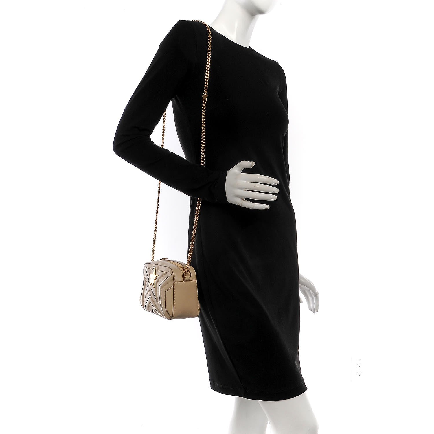 Stella McCartney Eco Alter Nappa Star Patch Shoulder Bag Cream 2 of 7