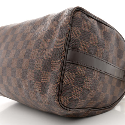 Louis Vuitton Damier Ebene Speedy Bandouliere 25 10 of 13