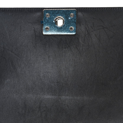 Chanel Lambskin Quilted Medium Boy Flap Black 10 of 11