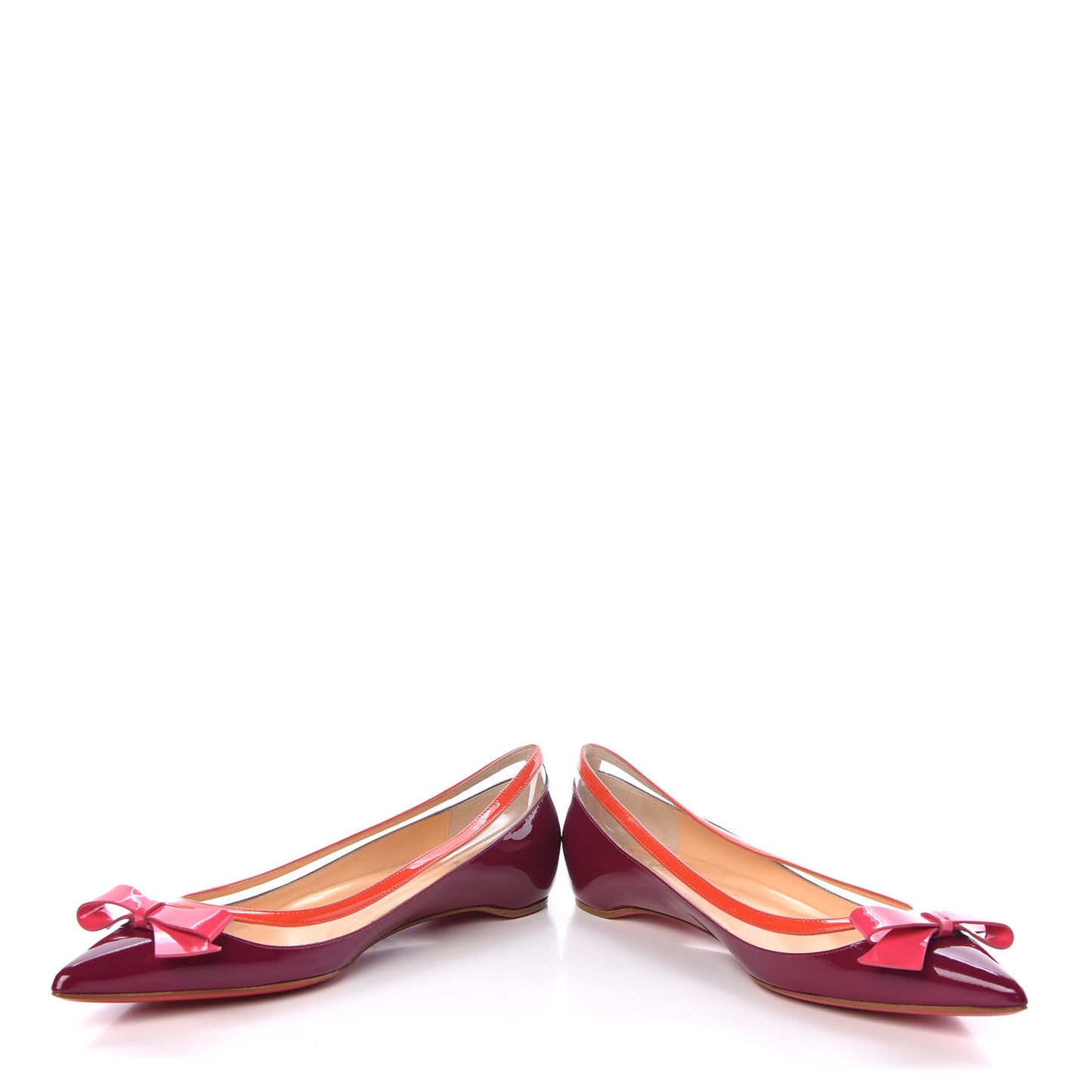 Patent PVC Suspendo Ballet Flats 38.5 Pink
