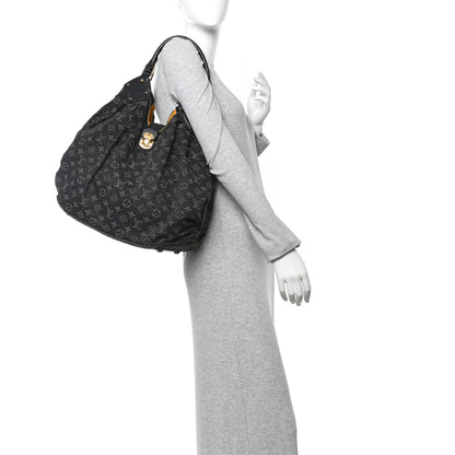 Louis Vuitton Denim Mahina XL Black 2 of 9