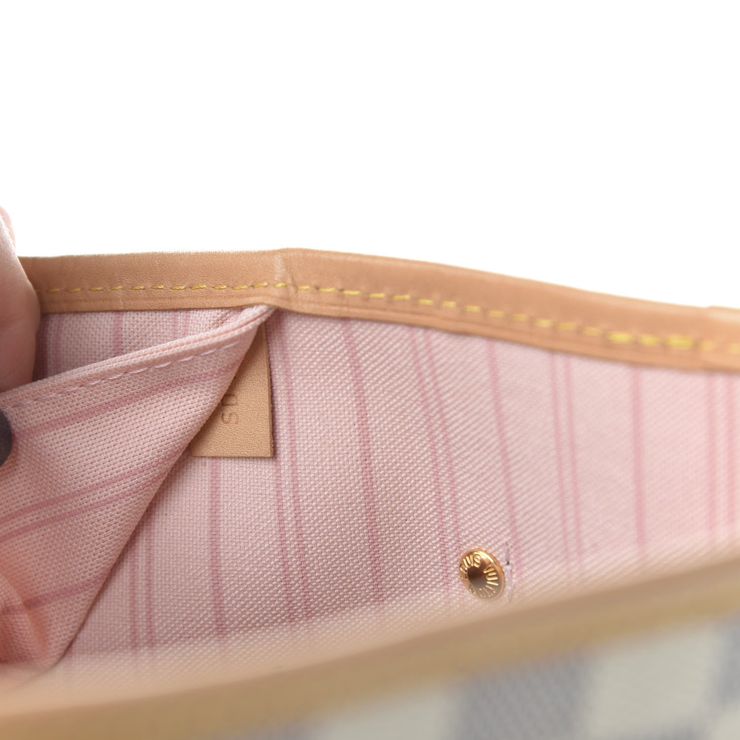 Louis Vuitton Damier Azur Neo Neverfull MM Rose Ballerine 9 of 10
