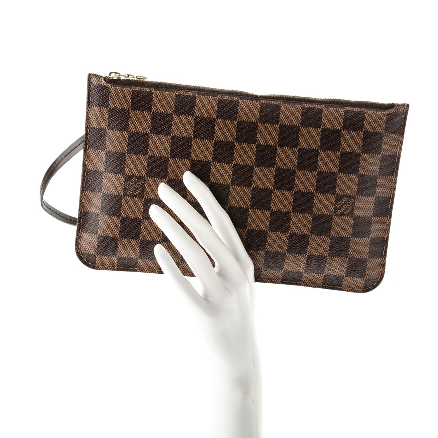 Louis Vuitton Damier Ebene Neverfull MM GM Pochette 2 of 7