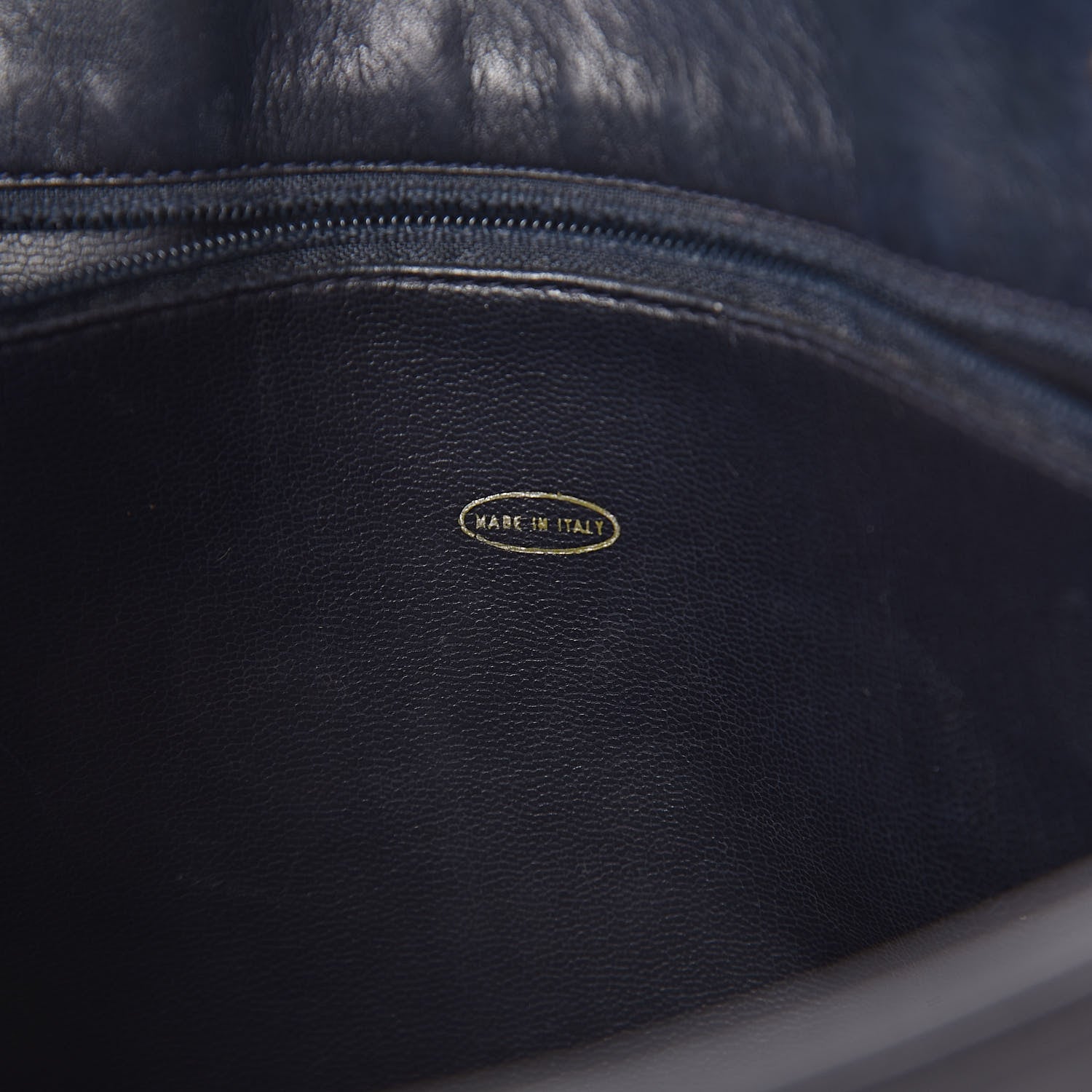 Chanel Lambskin Shopping Tote Navy 8 of 11