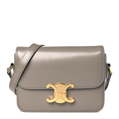 Celine Shiny Calfskin Small Triomphe Pebble 1 of 11