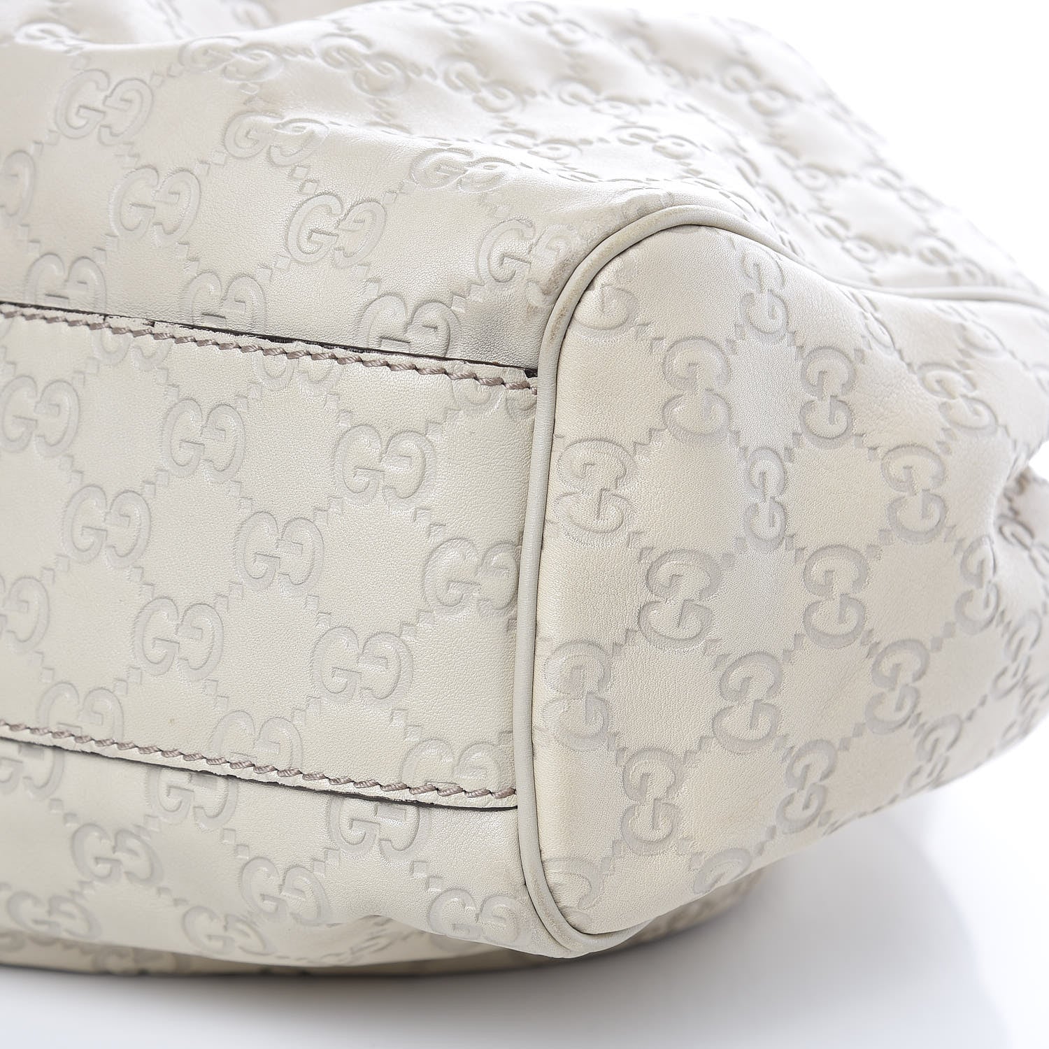 Gucci Guccissima Medium Sukey Tote Mystic White 9 of 14