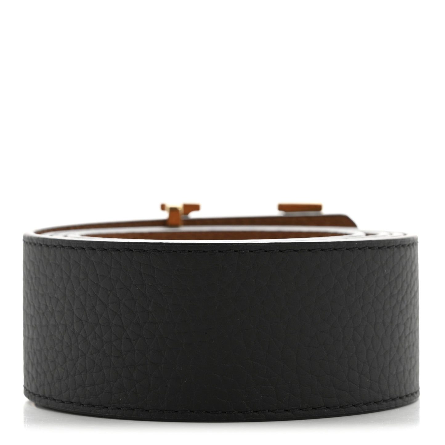 Taurillon Calfskin 30mm LV Initiales Reversible Belt 90 36 Black