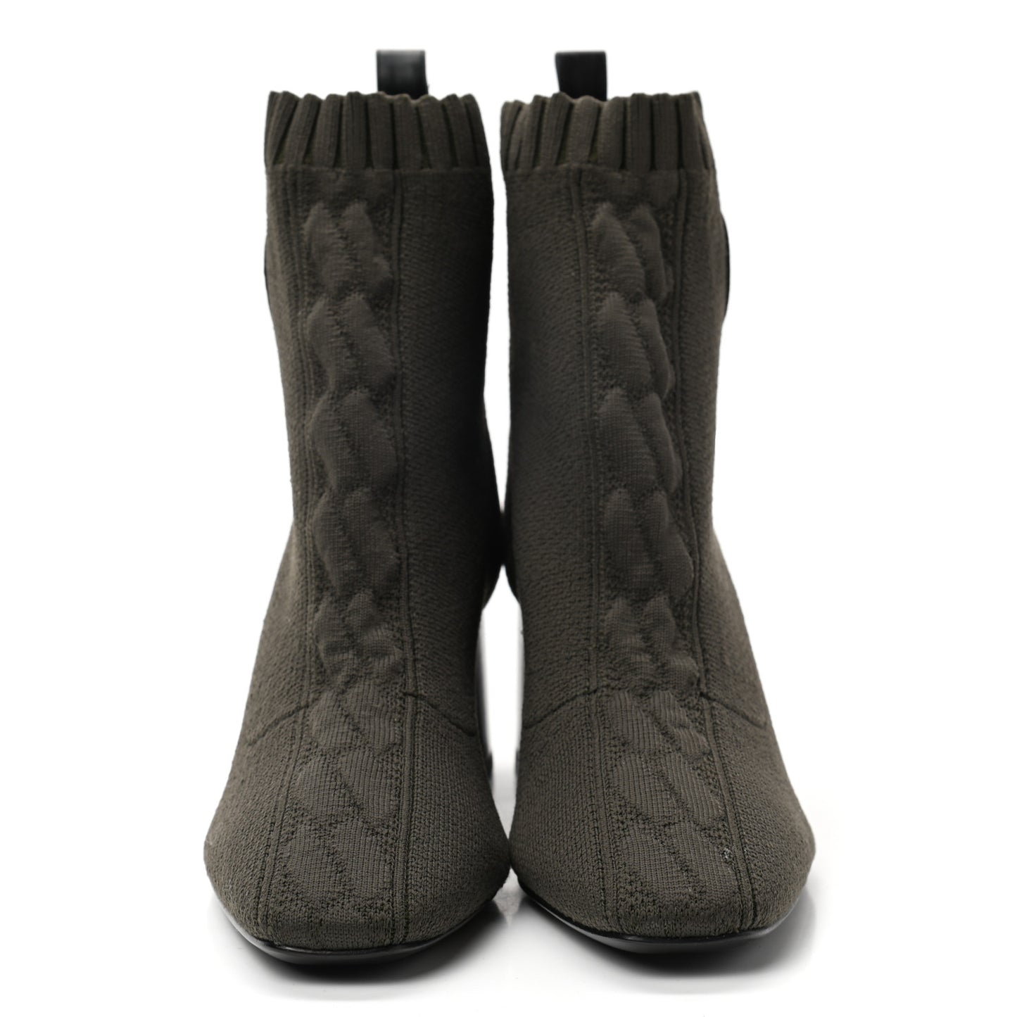 Knit Calfskin Volver 60 Ankle Boots 36 Sottobosco