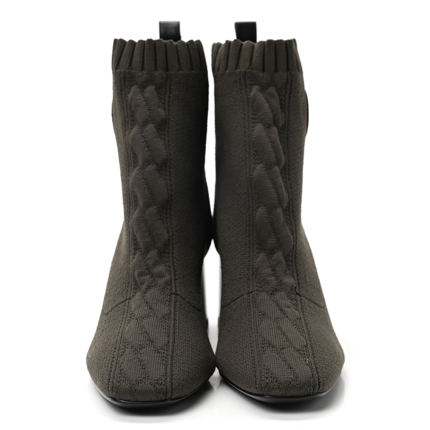 Hermes Knit Calfskin Volver 60 Ankle Boots 36 Sottobosco 2 of 7