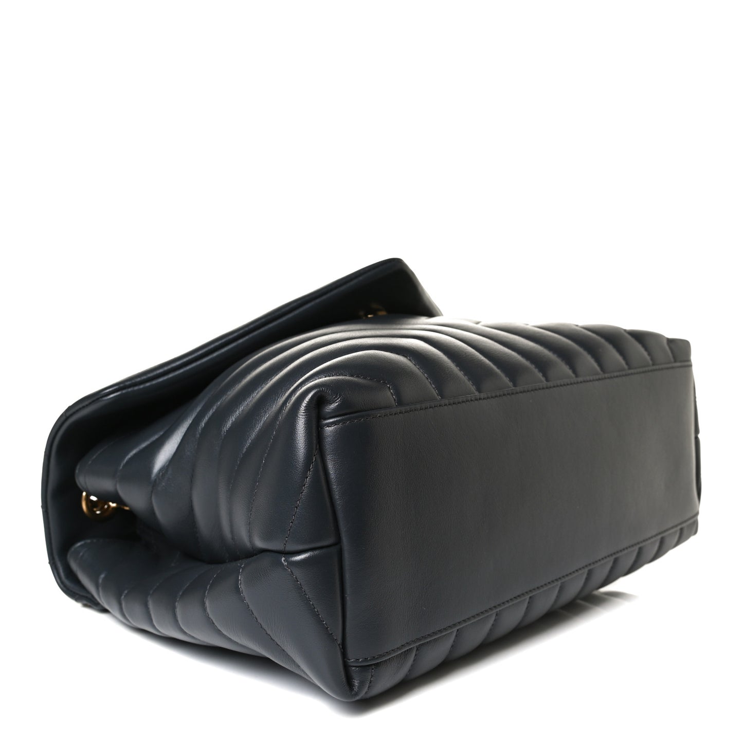 Calfskin Y Quilted Monogram Medium Loulou Chain Satchel Storm