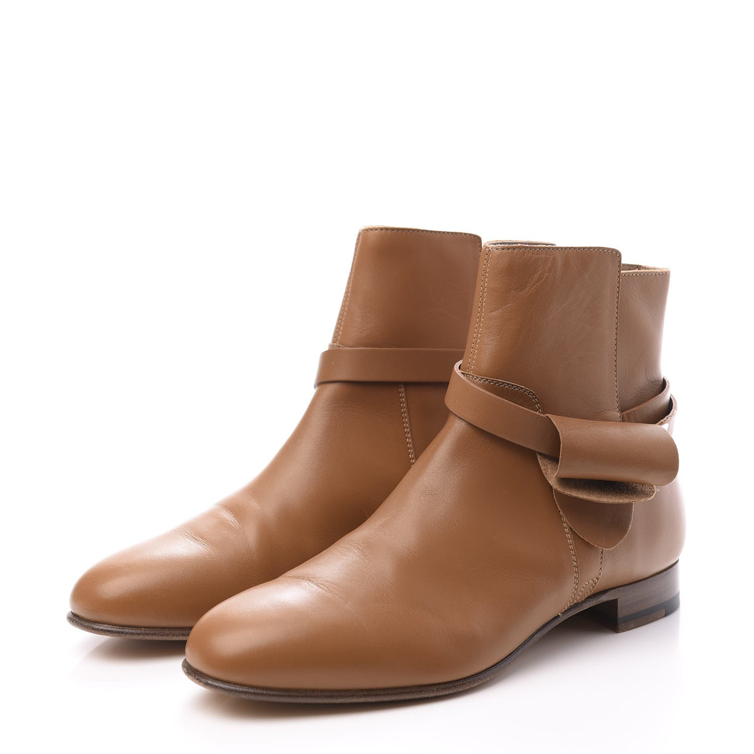 Hermes Calfskin Neo Low Boots 37 Natural 3 of 10