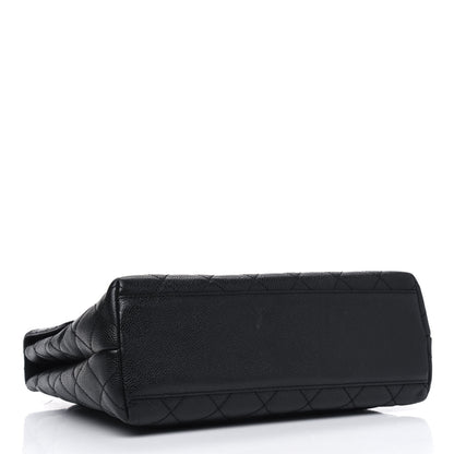 Chanel Caviar Quilted Jumbo Kelly Flap Black 3 of 7