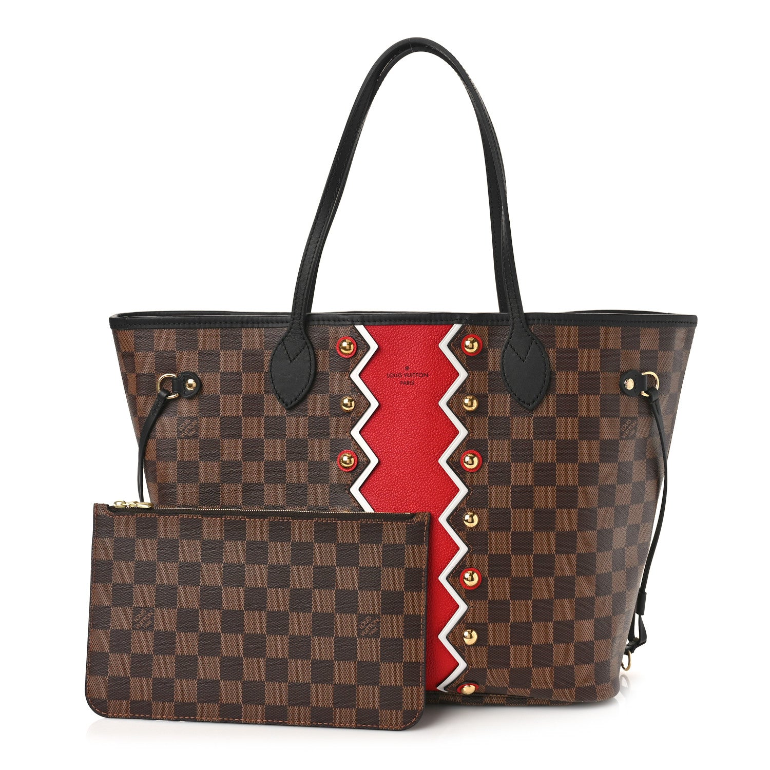 Louis Vuitton Damier Ebene Karakoram Neverfull MM 1 of 9