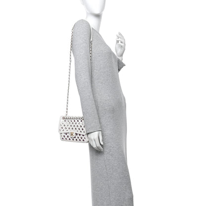 Chanel Lambskin Small Sea Through Flap White Multicolor 2 of 10