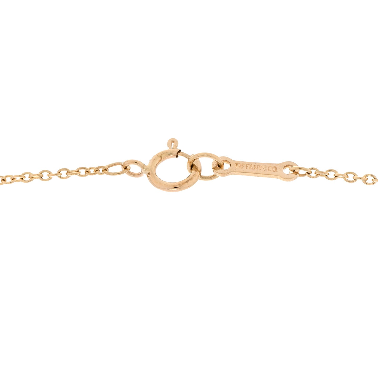 18K Yellow Gold 11mm Elsa Peretti Bean Pendant Necklace