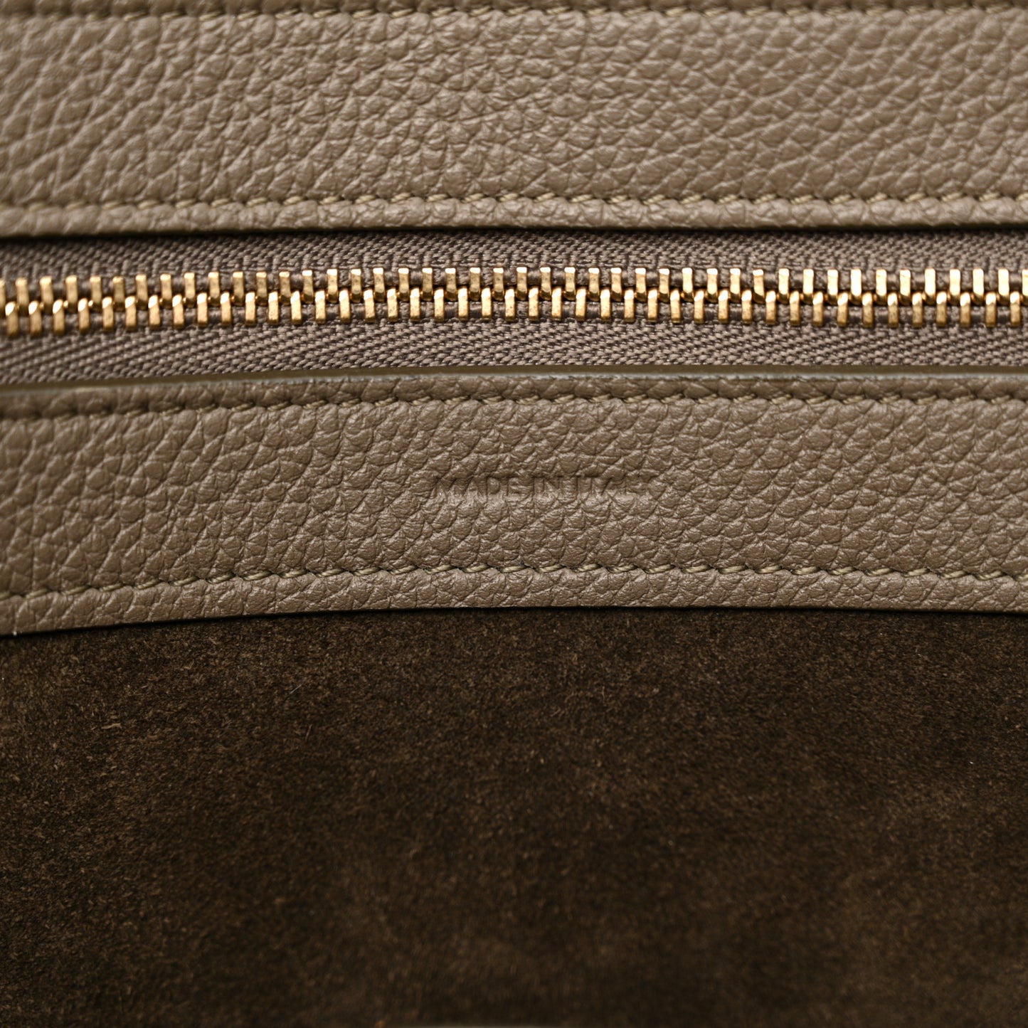 Soft Grained Calfskin Small Belt Cabas Phantom Taupe