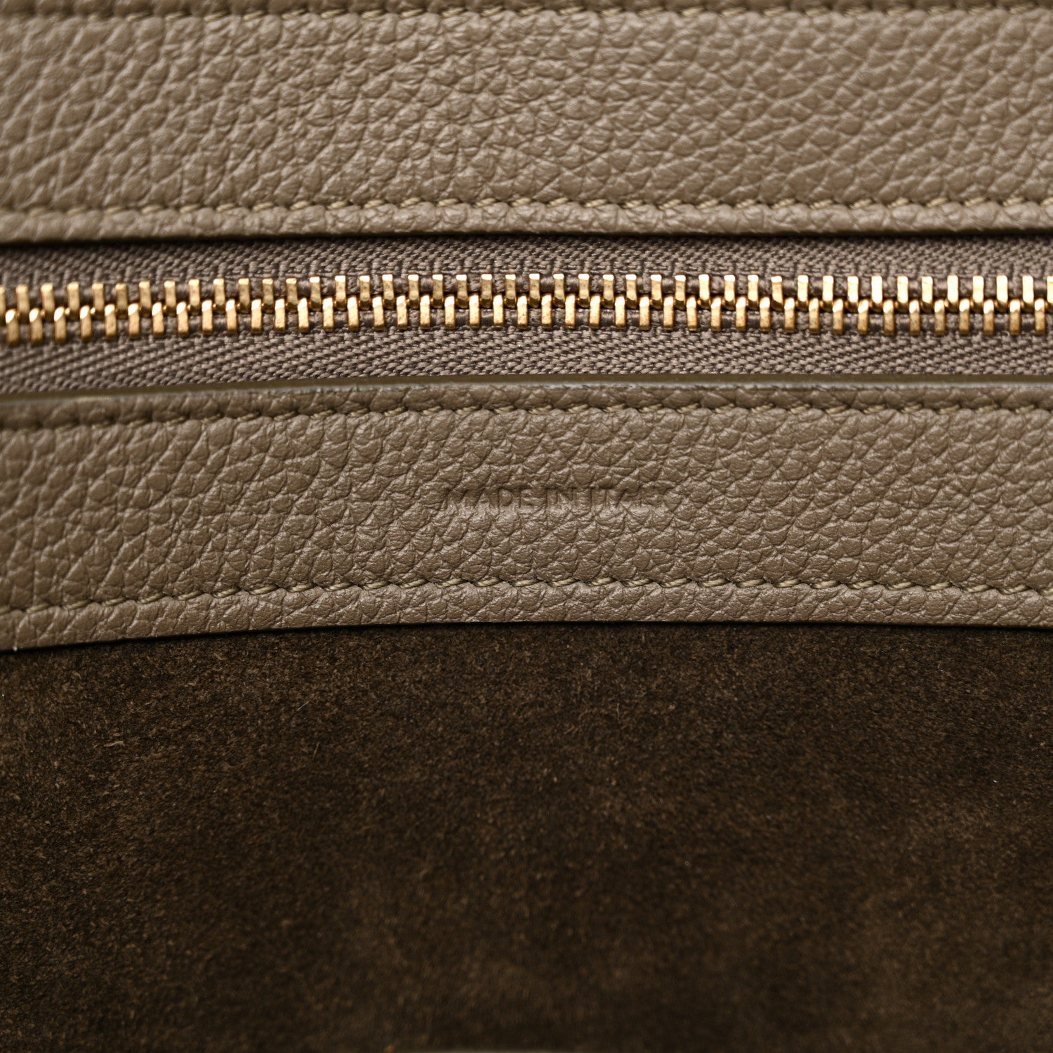 Celine Soft Grained Calfskin Small Belt Cabas Phantom Taupe 7 of 17