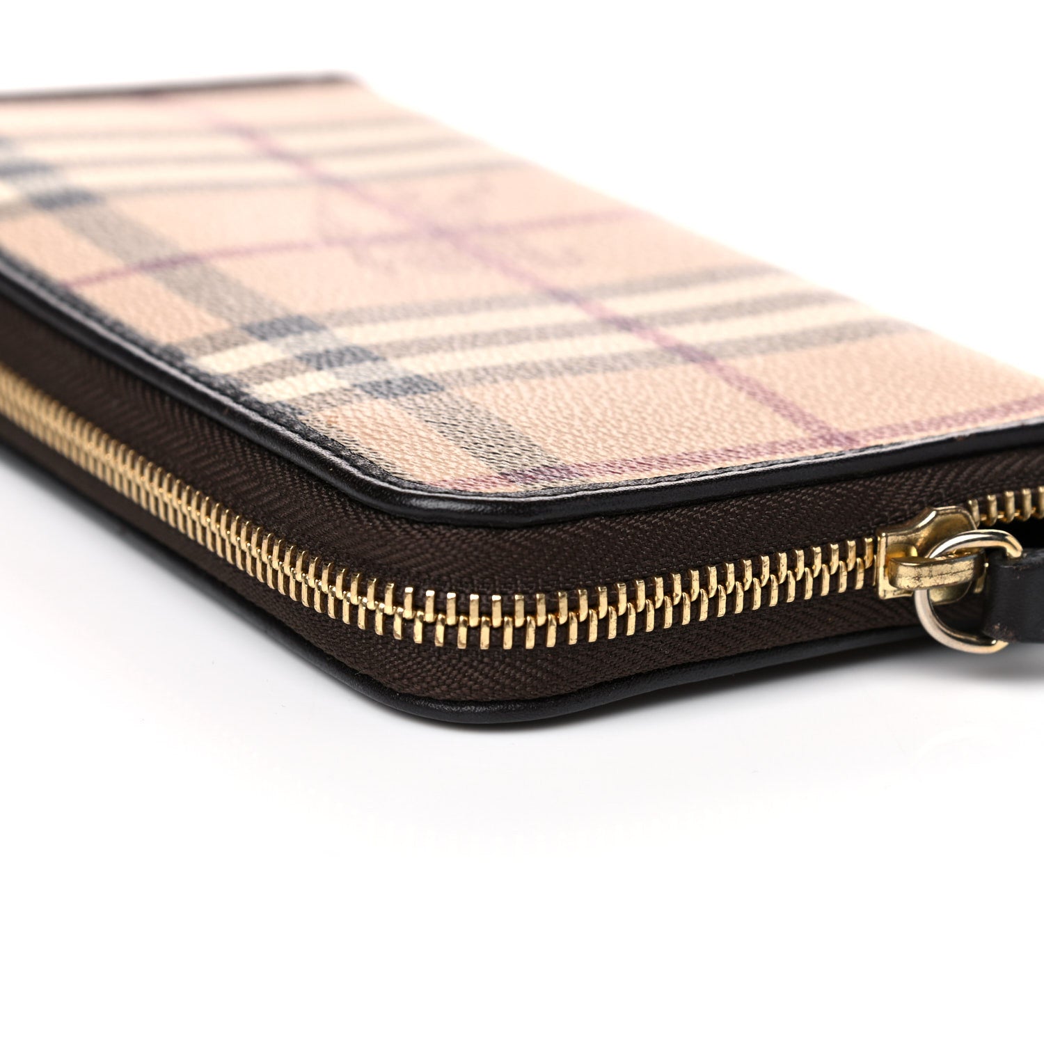 Burberry Haymarket Check Large Ziggy Zip Around Wallet Chocolate 12 of 18