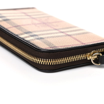 Burberry Haymarket Check Large Ziggy Zip Around Wallet Chocolate 12 of 18