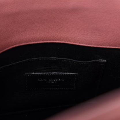 Saint Laurent Grained Calfskin Baby Sac De Jour Dark Rose 9 of 10