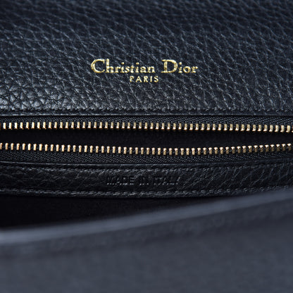 Christian Dior Grained Calfskin Small Diorama Flap Bag Black 9 of 10