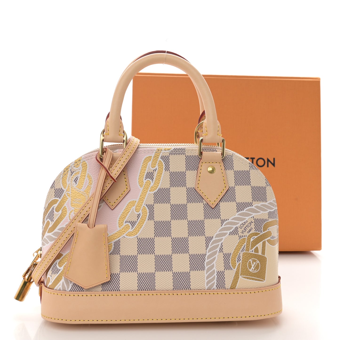 Damier Azur Nautical Alma BB