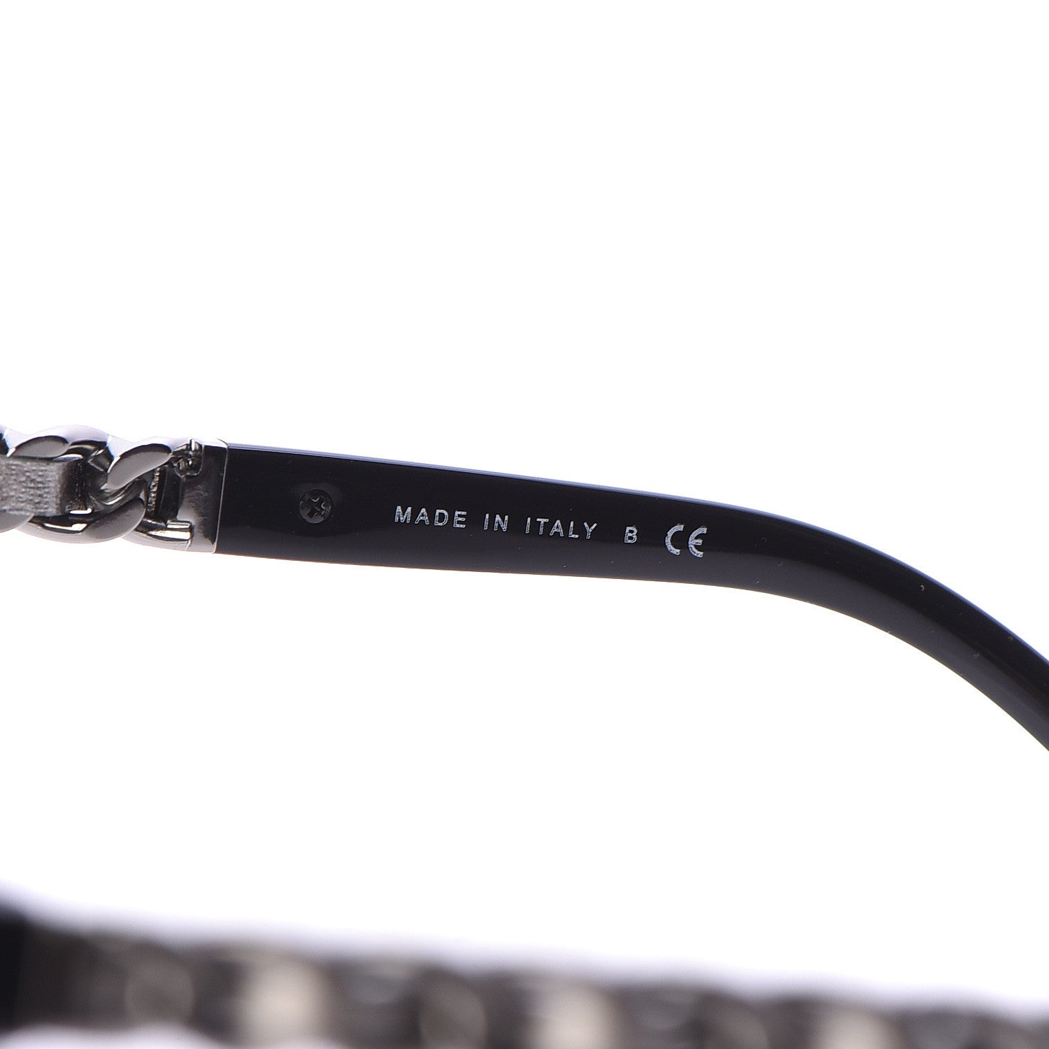 Chanel Cat Eye Chain Sunglasses 5260-Q Black 5 of 6