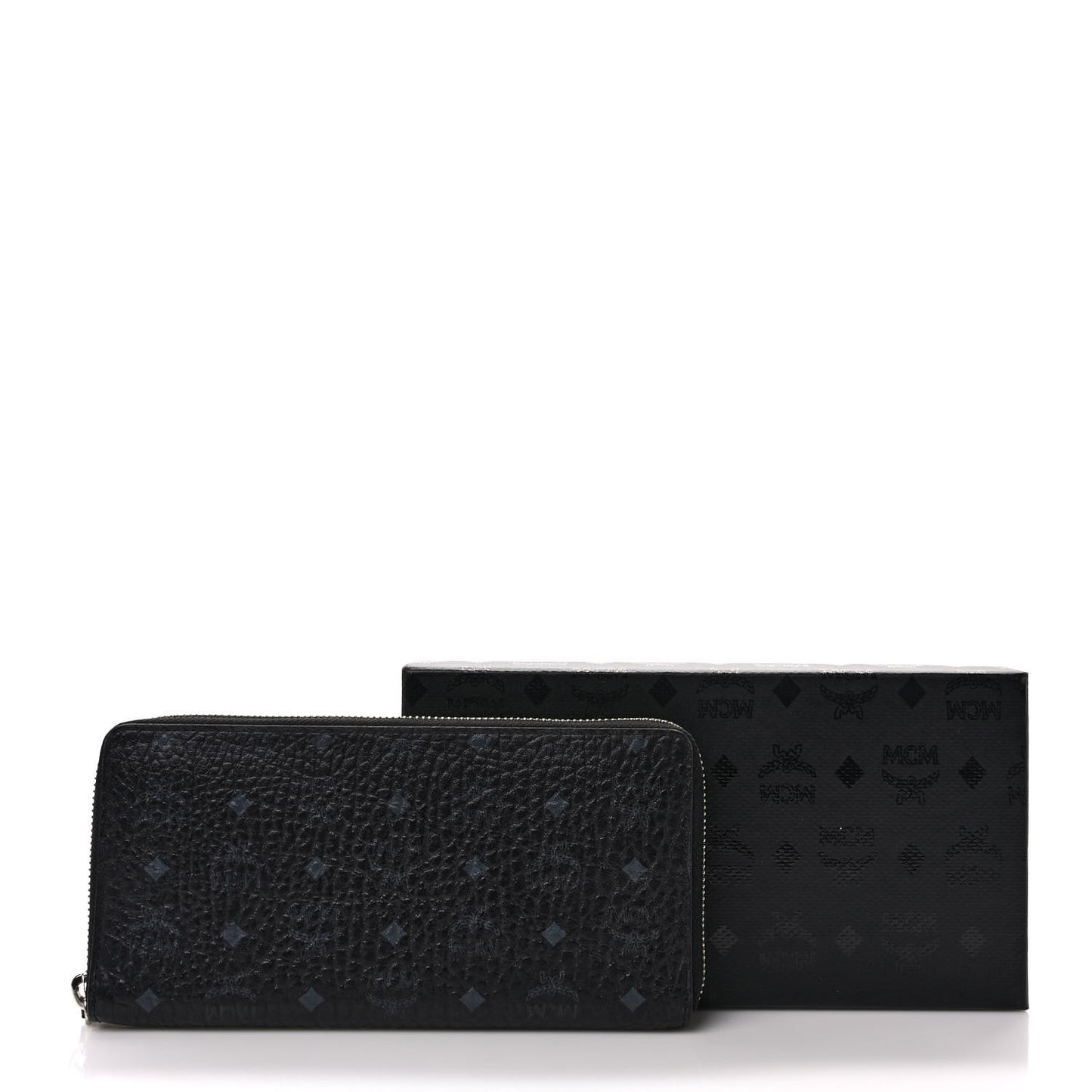 Visetos Large Zip Around Wallet Black