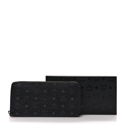 MCM Visetos Large Zip Around Wallet Black 7 of 7