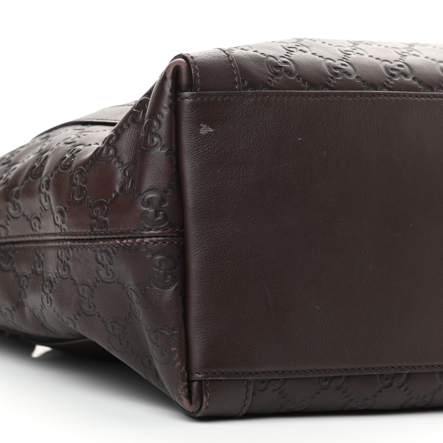 Gucci Guccissima Medium Miss GG Top Handle Bag Dark Brown 9 of 13