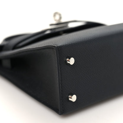 Hermes Epsom Mini Kelly Sellier 20 Black 7 of 9